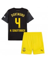 Borussia Dortmund Nico Schlotterbeck #4 Vieraspaita Lasten 2024-25 Lyhythihainen (+ shortsit)